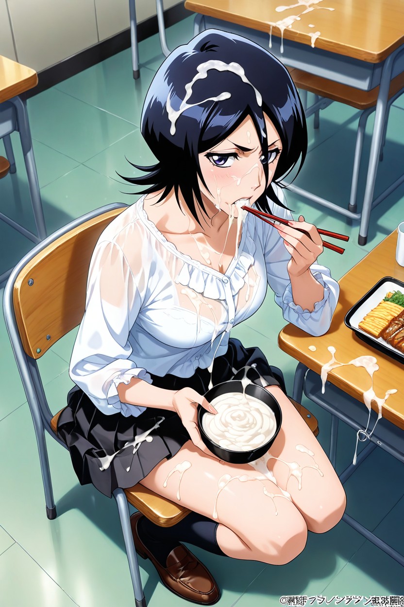 Cum On Breasts, Maximum Cum, Sentada Hentai IA