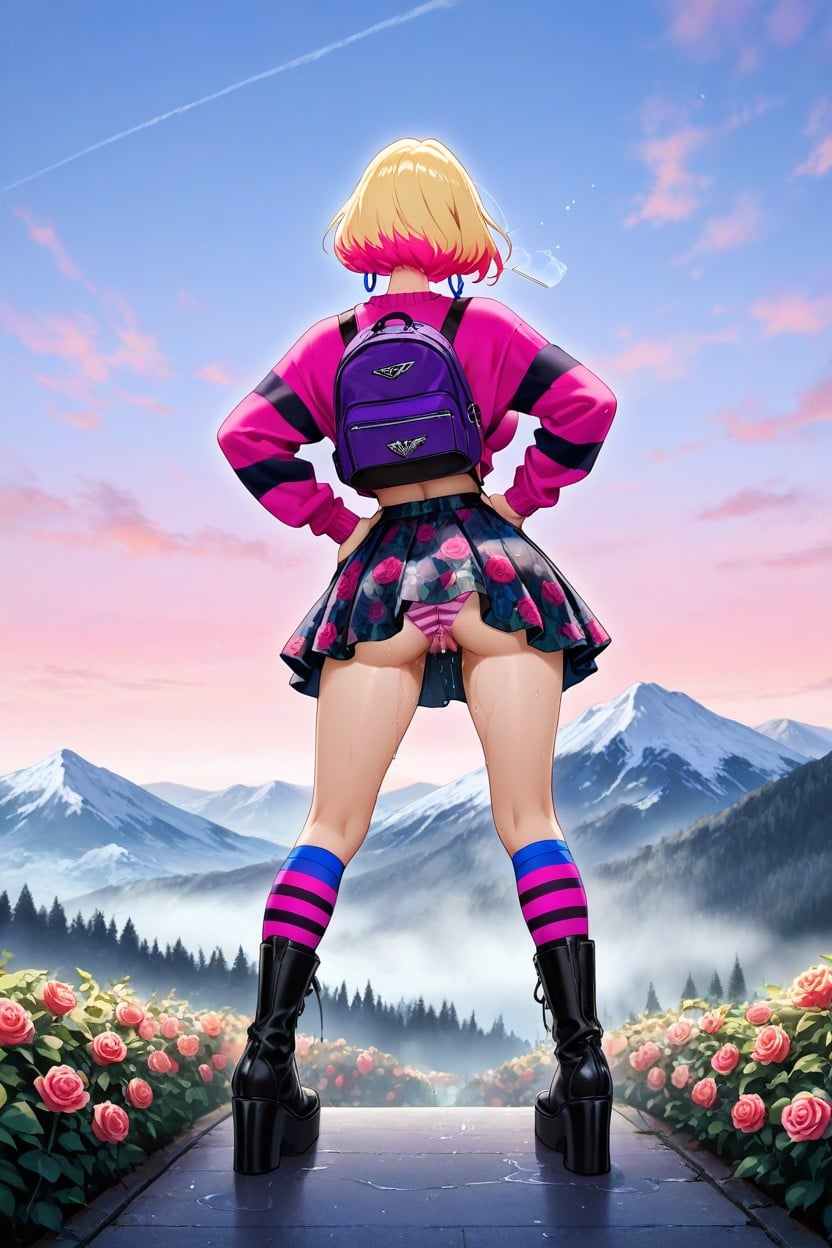 Long Purple Nails, Pink Lollipop In Mouth, Waspwaist Porno IA hentai