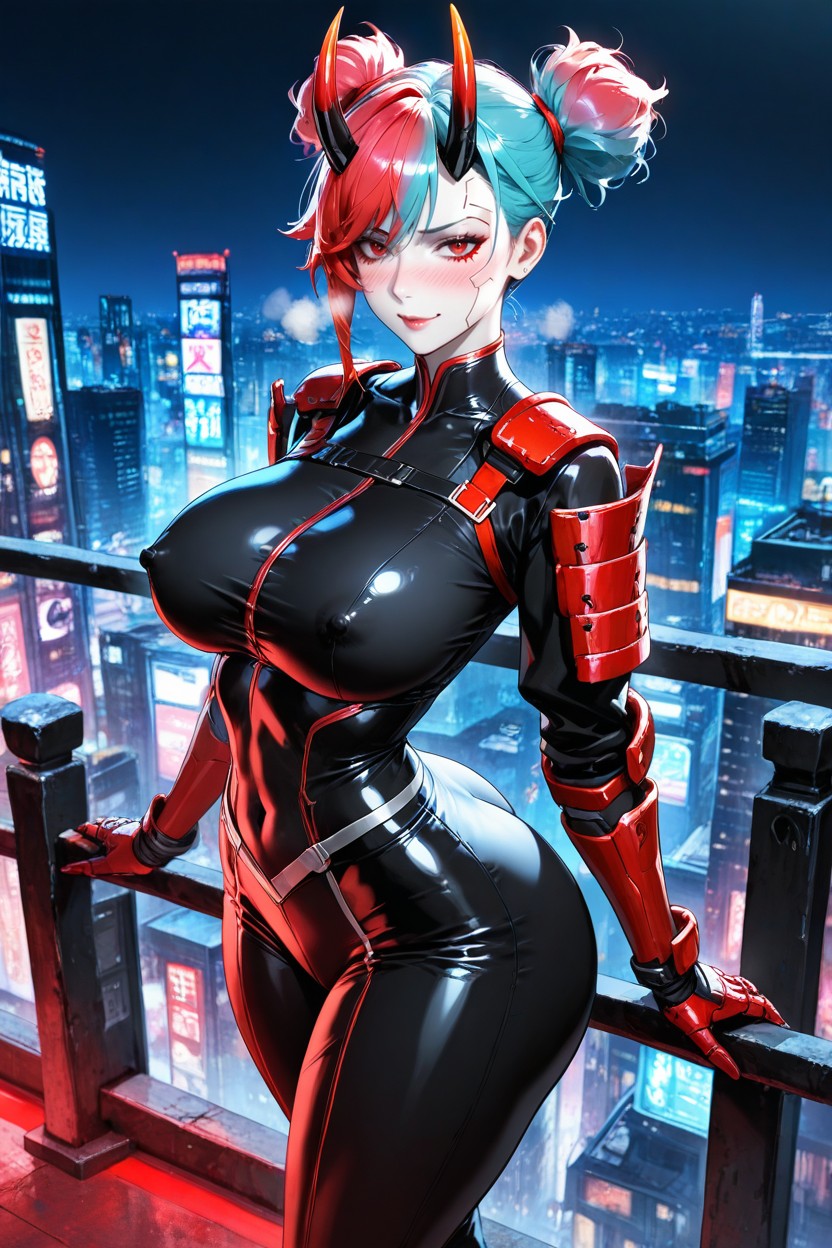 Thick Thighs, Arched Back, Blushing Cheeks Hentai AI Porn