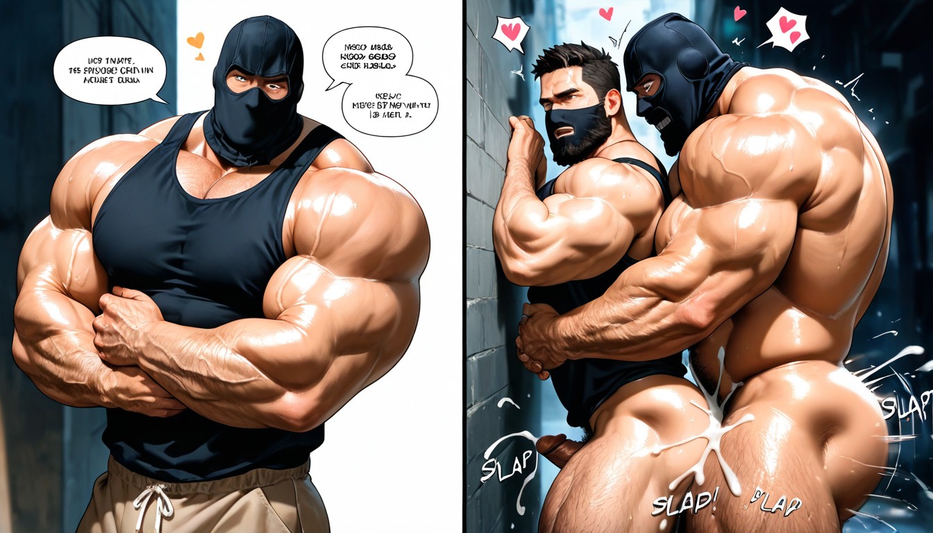 Amazing Quality, Anal Sex, Man With Full Thick Beard Is Top AI Gay Porn