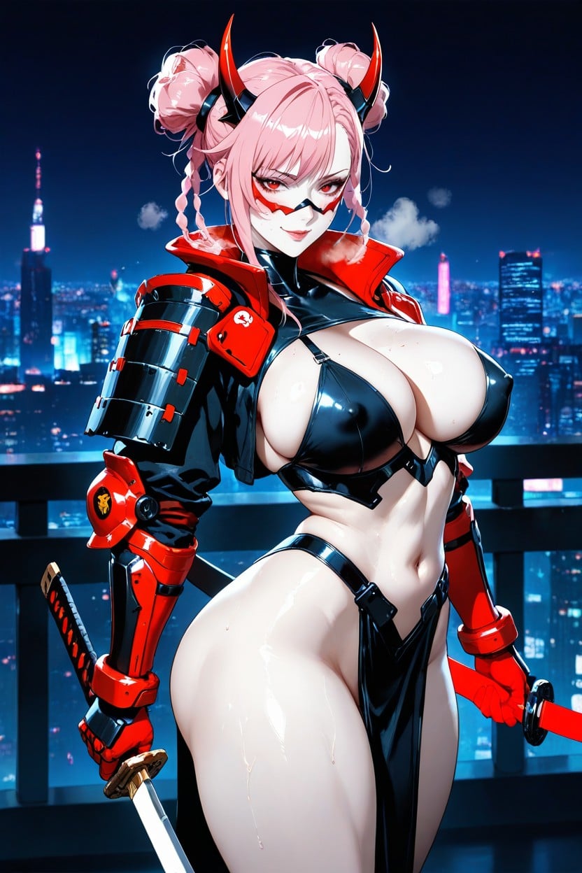 Arched Back, Vi From Cyberpunk, Curvy Body Hentai IA
