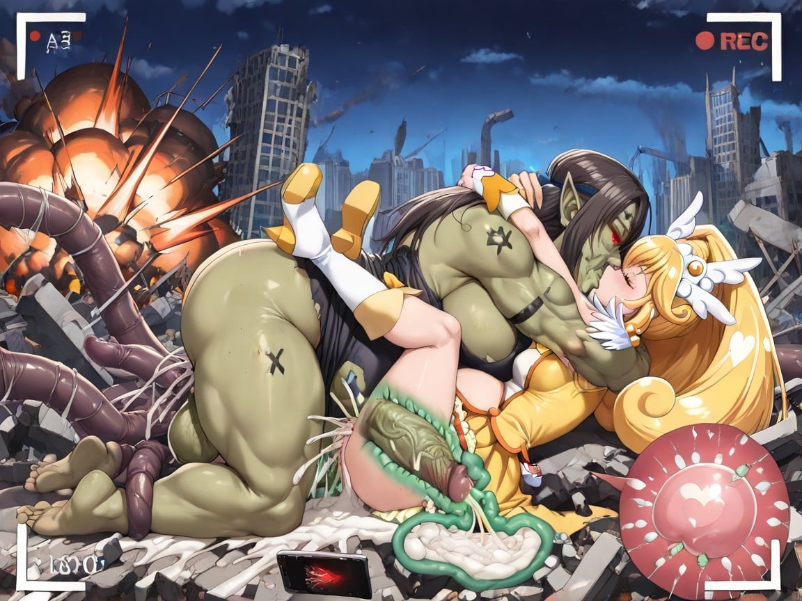 Evil Womb Tattoo, Mating Press, Cure Happy Miyuki Hoshizora Hentai AI Porn
