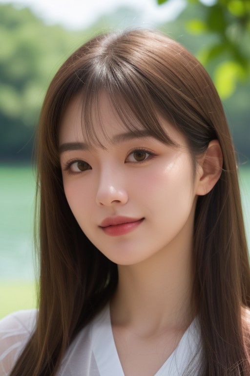 18+, Front Facing, Round Face アジアのAIポルノ