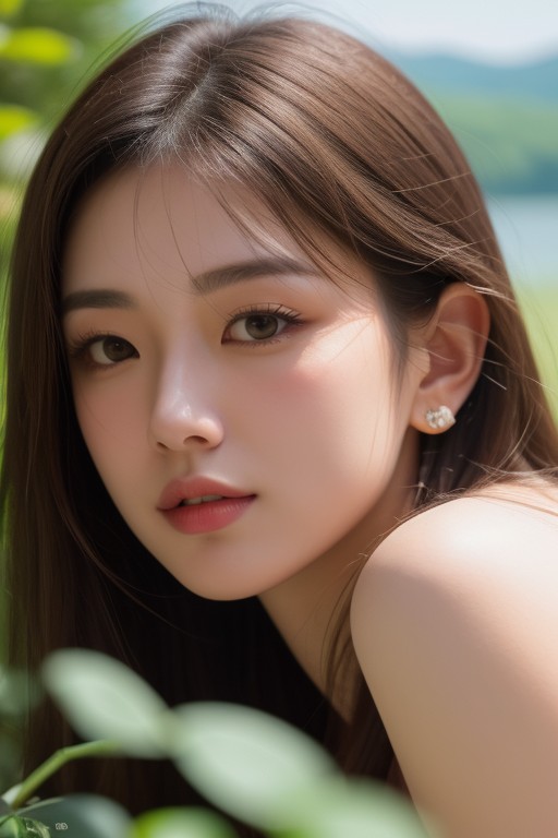 Seductive, Close Up Portrait, Japanese Female アジアのAIポルノ
