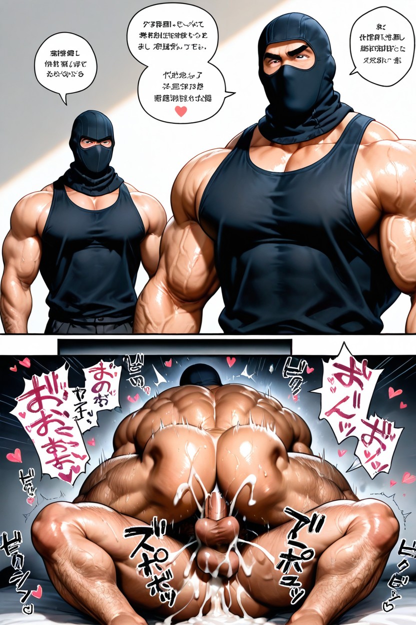 2 People, Sex Comic, Bara Manga AI Gay Porn