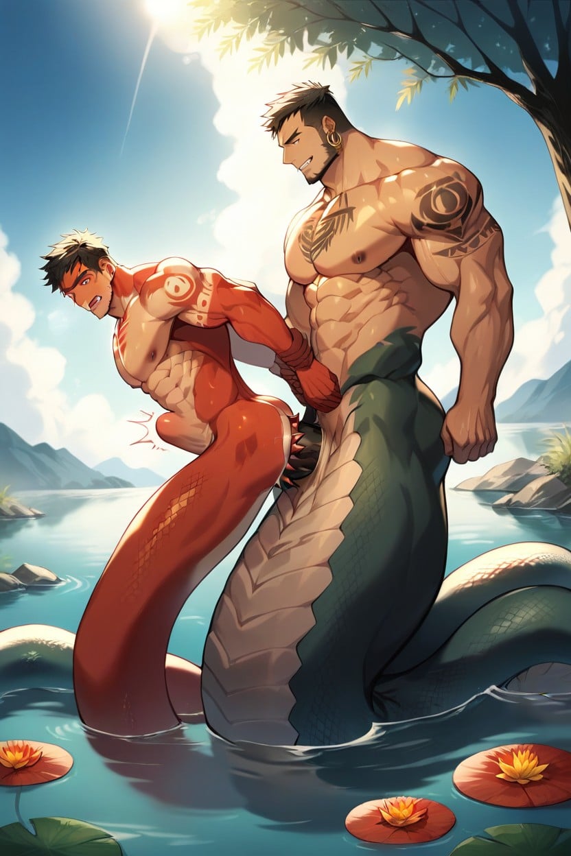 Stud, Naga, 2 People AI Gay Porn