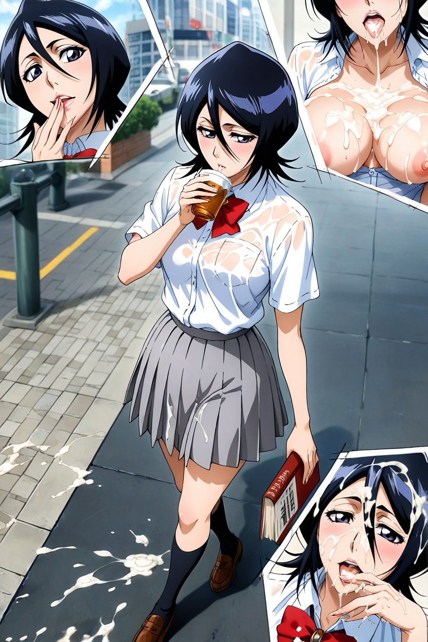 No Panties, Cum On Hair, Close Up Hentai AI Porn