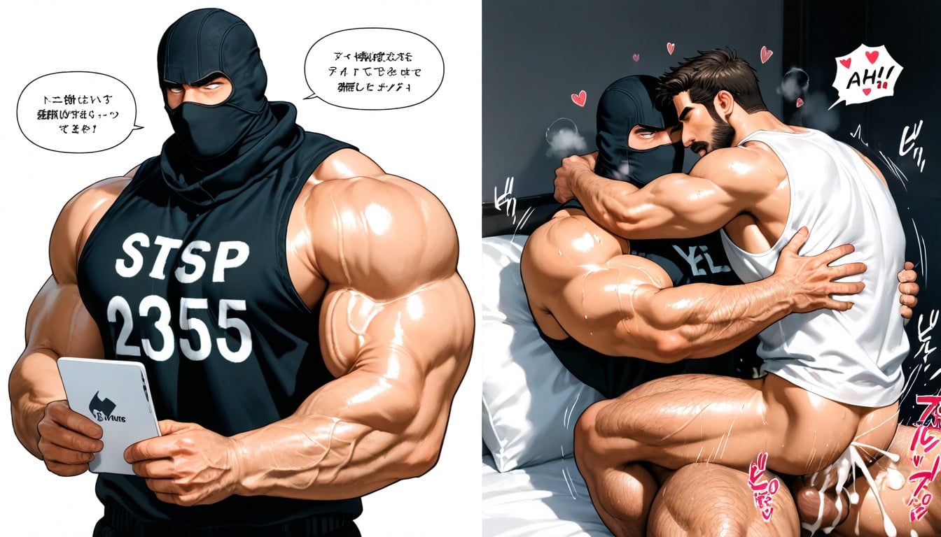 Hyper Realistic, Wütend, High Resolution KI Schwulenporno