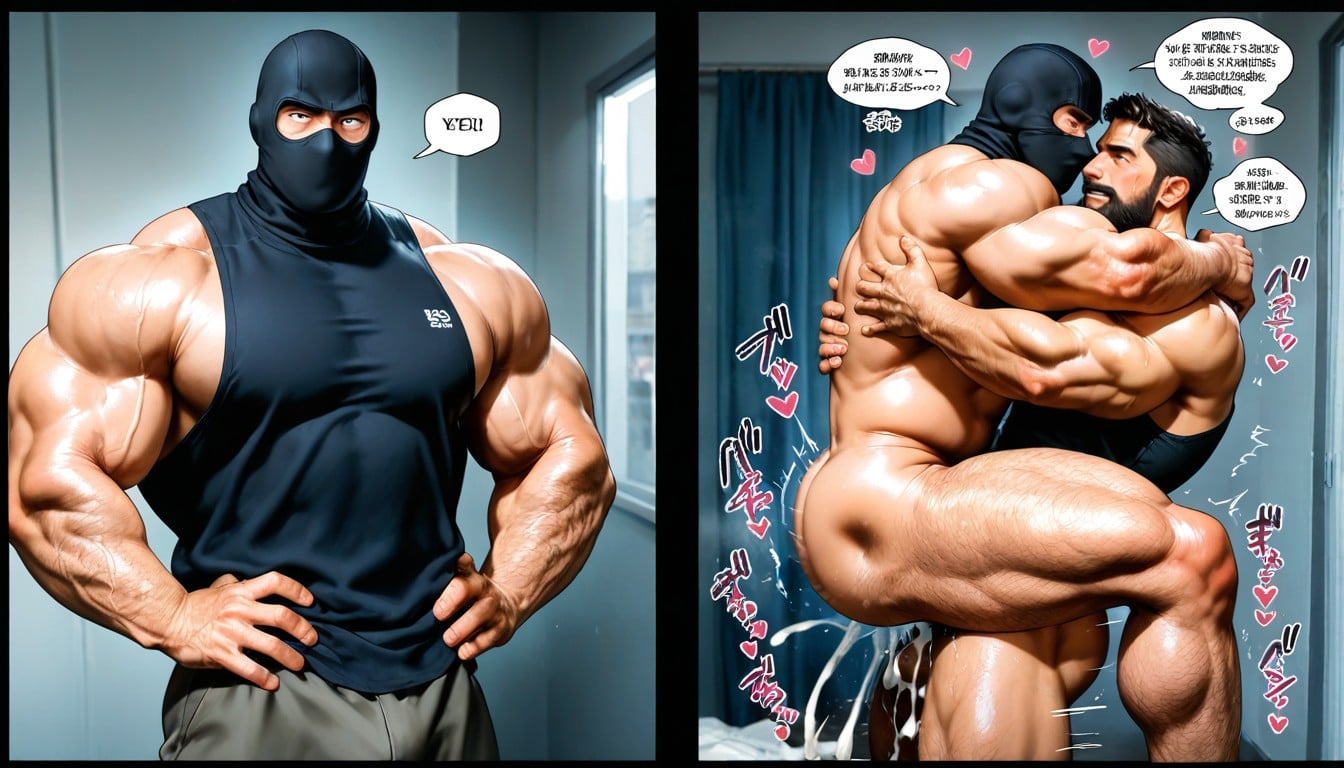 Hug Sex Position, Steam, Bara Manga AI Gay Porn