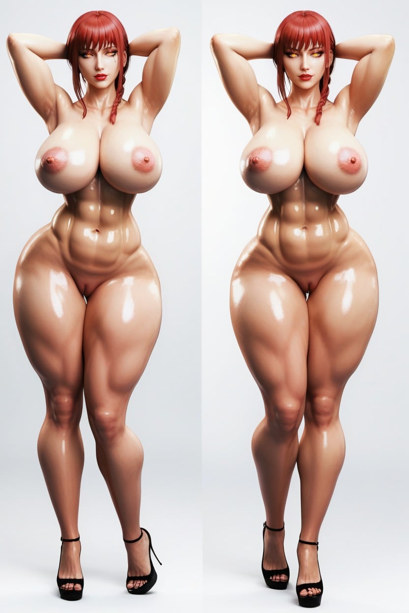 Arms, Light Red Eyes, Pale Tanned Skin AI Porn