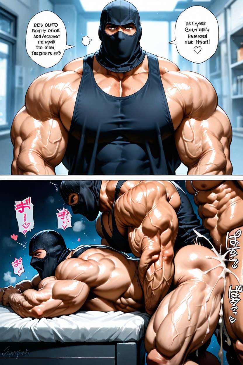 Amazing Quality, Anal Sex, Muscles Surdimensionnés Porno IA Gay