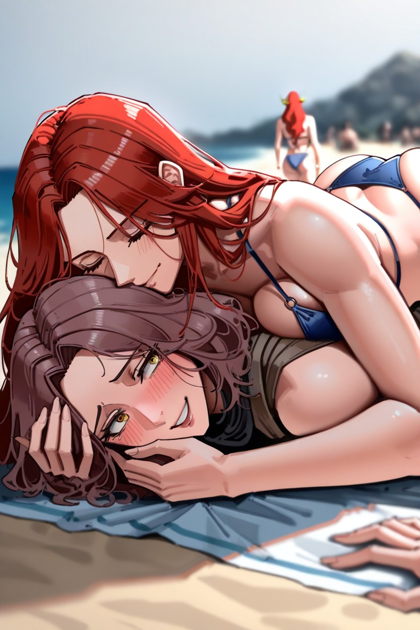 Looking On Each Other, Nuzzling, Ultra Detailed AI Porn