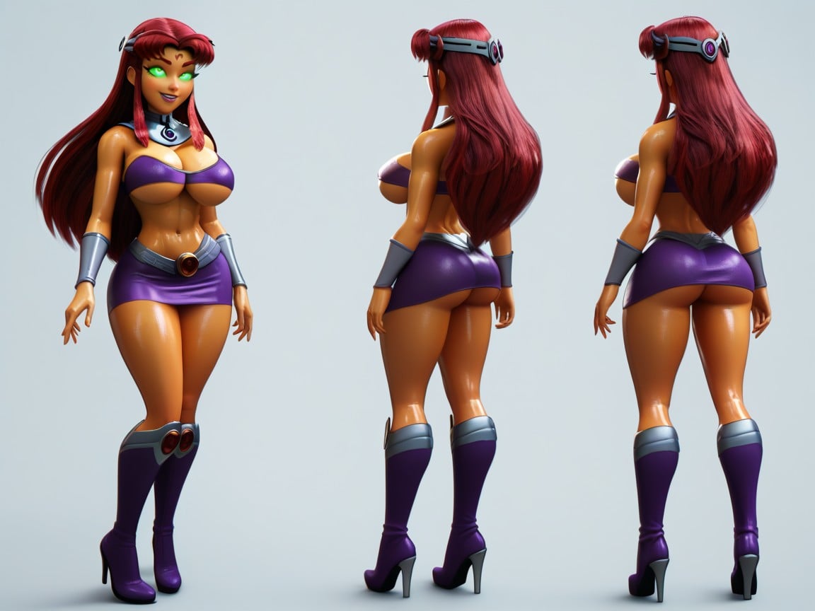 Bare Shoulders, Detailed Spiral Eyes, Detailed Face And Eyes On Female Hentai IA