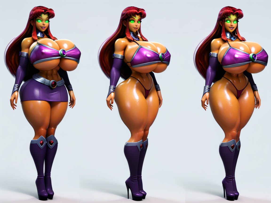 Sculpted Abs, Being Hypnotized, Starfire From Titans Hentai IA