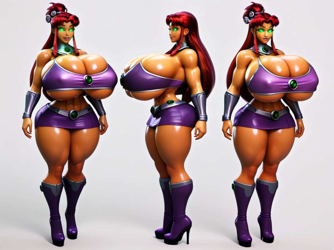 Starfire, Hearteyes, Starfire From Dc Hentai AI Porn