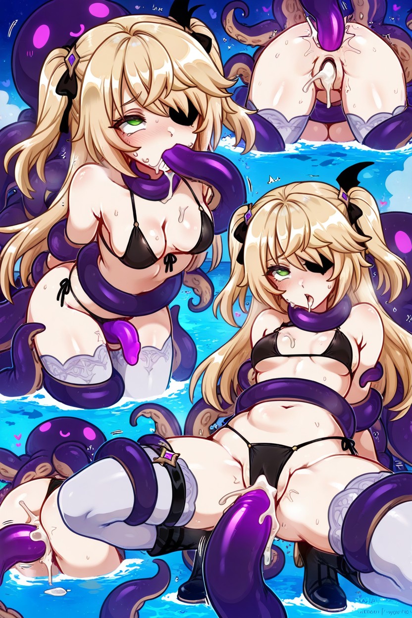 Merunyaa Style, Huge Octopus, Sea Hentai IA
