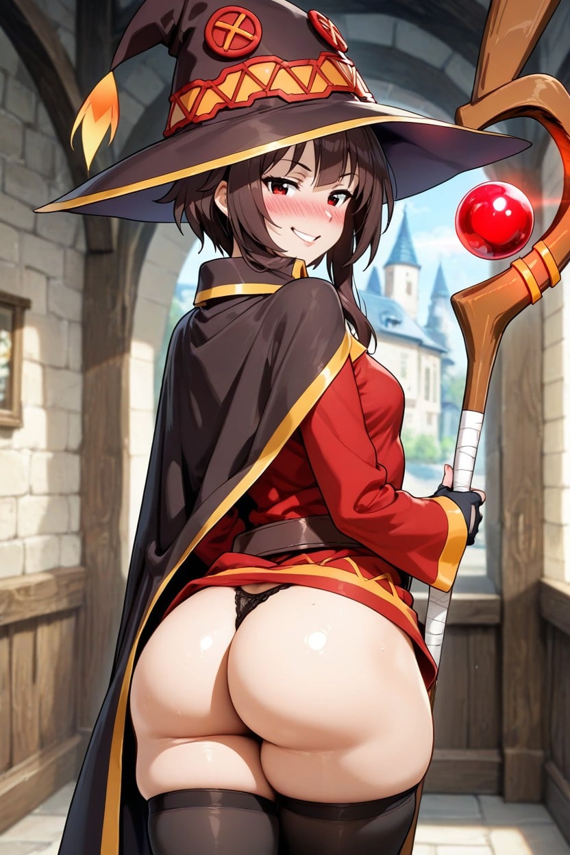 Rear View, Bulging Ass, European Village Hentai AI Porn