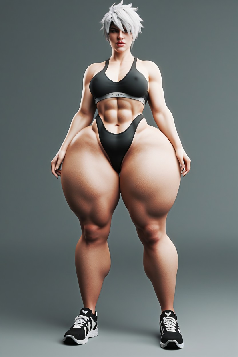 Thick Ass, Model, Very Spiky Hair AI Porn