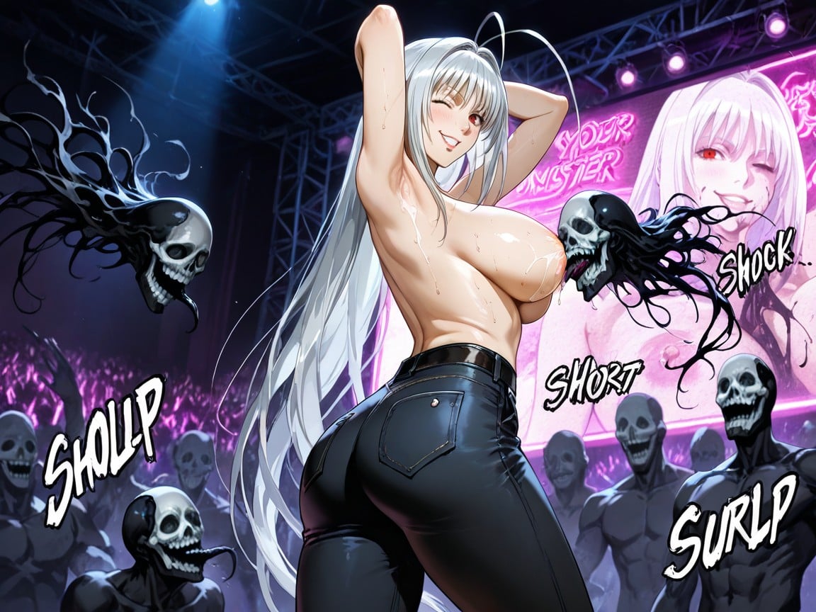 Ghosts, Black Jeans, Breast Sucking Hentai AI Porn