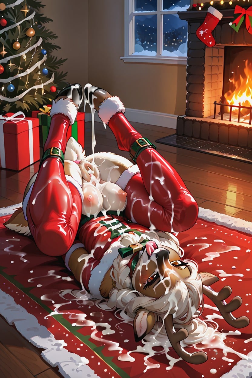 Cum In Hair, Cum On Face, Large Crotchboobs Furry AI Porn