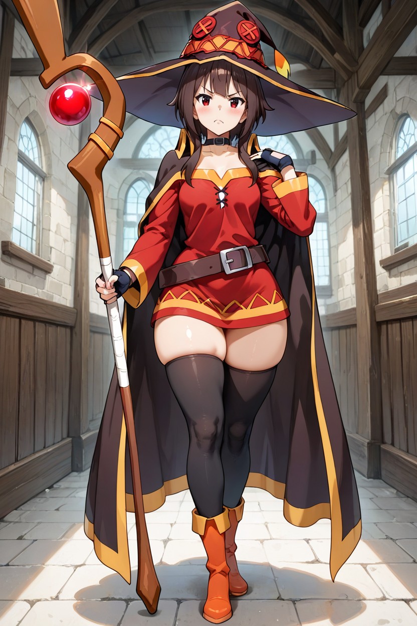 Thick Thighs, Bored, And A Simple Brown Belt Hentai AI Porn