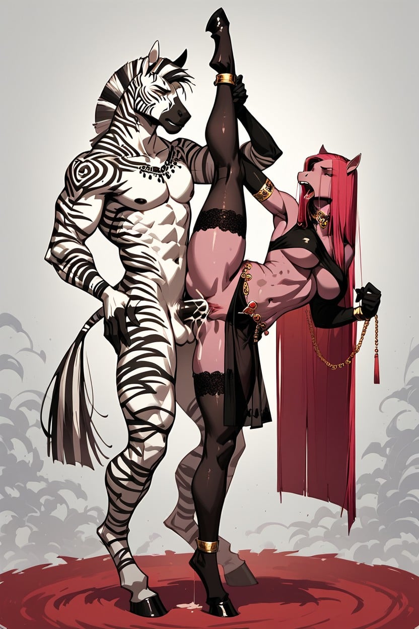 Assassins Outfit, Beautiful Body, Colourful Pillows Furry AI Porn