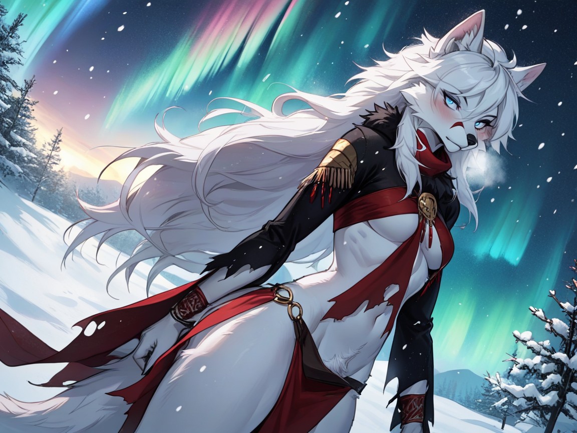 Perfect Figure, Looking At Viewer, Night Furry AI Porn