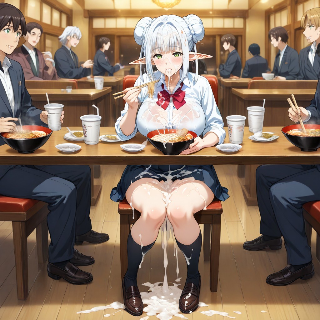 Overflowing Cum From Mouth, Maximum Cum Everywhere, Excessive Cum On Clothes Hentai AI Porn