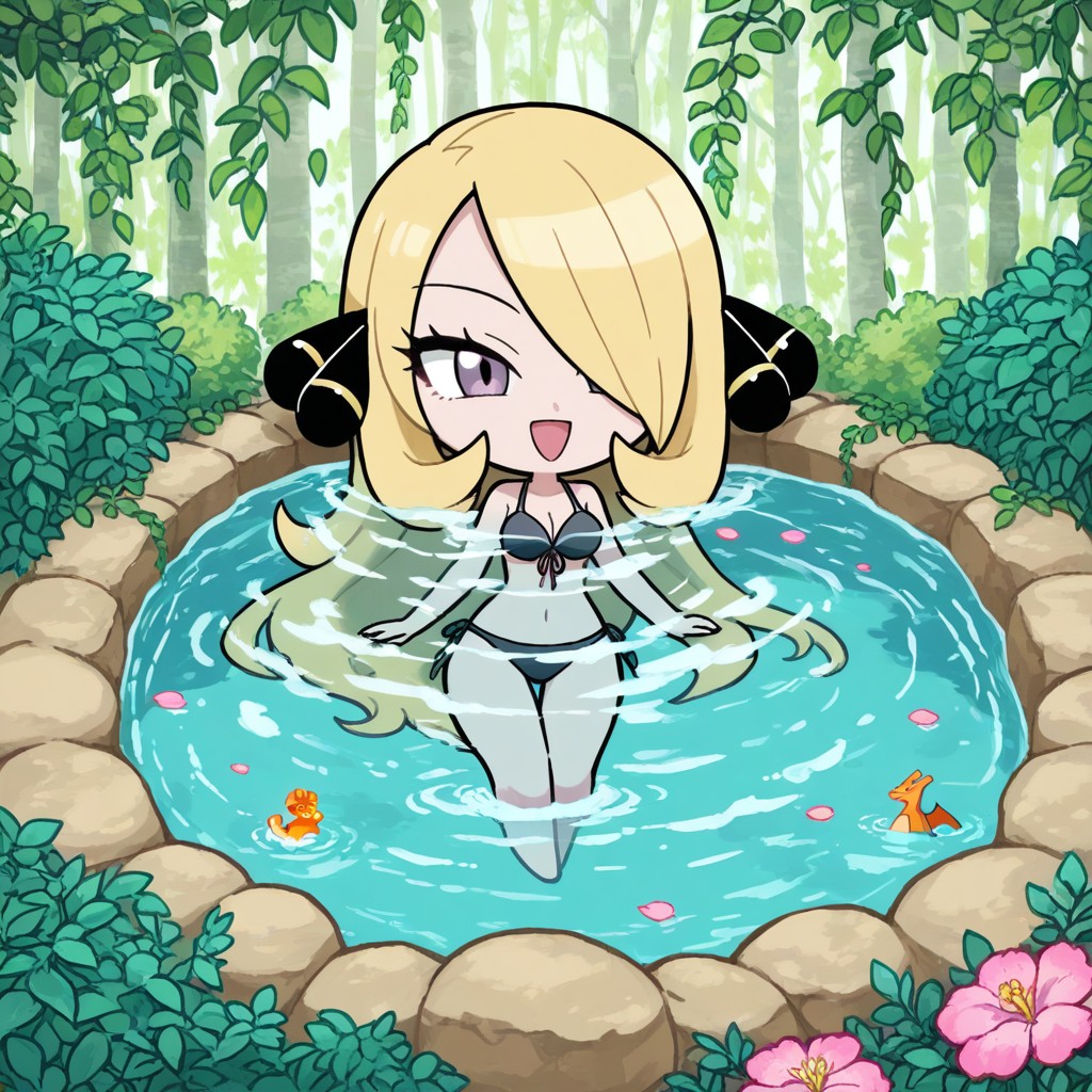 Highly Expressive Style, Super-deformed Style, Cynthia From Pokemon AI Porn