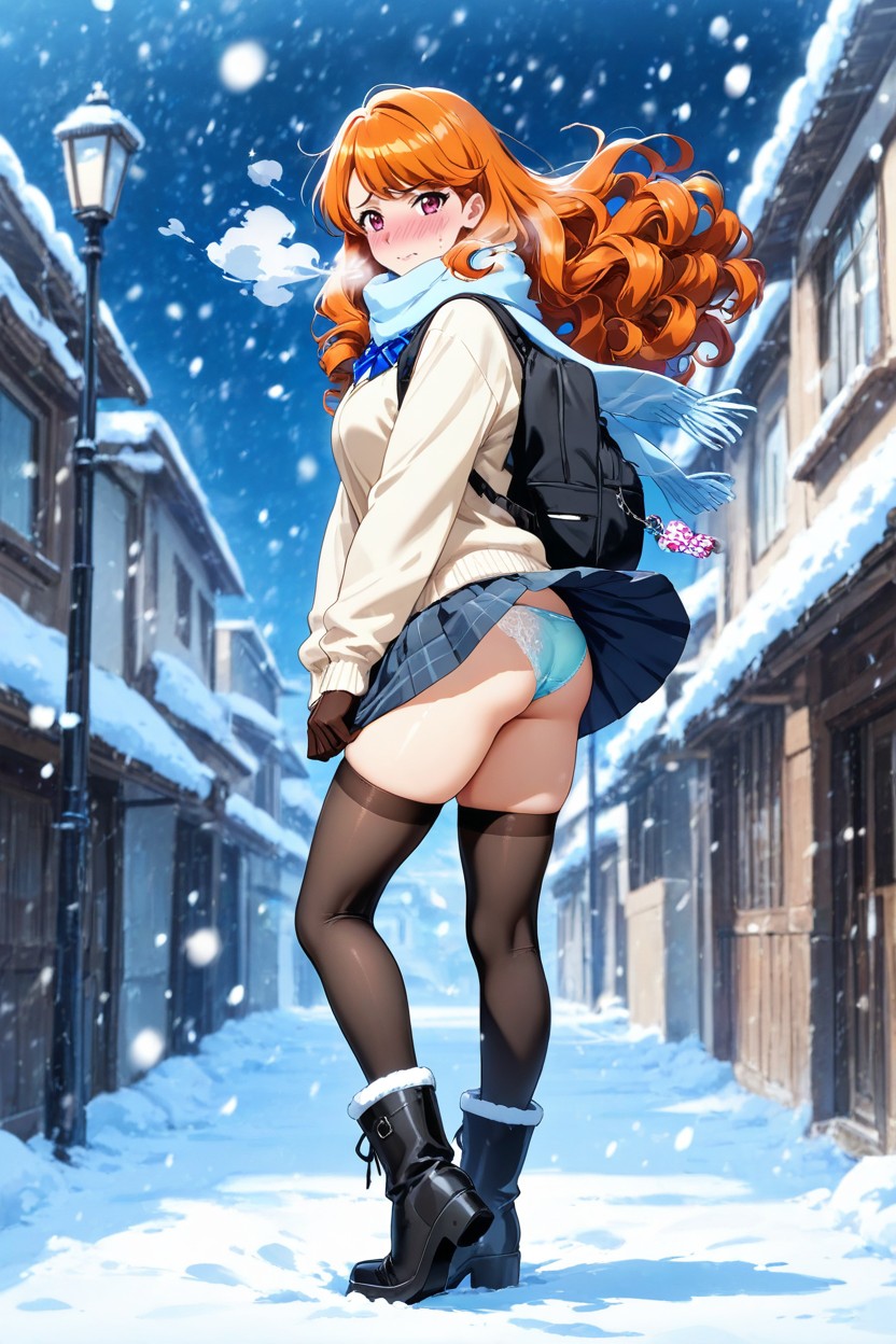 18+, It's Snowing, Anime Style Hentai AI Porn