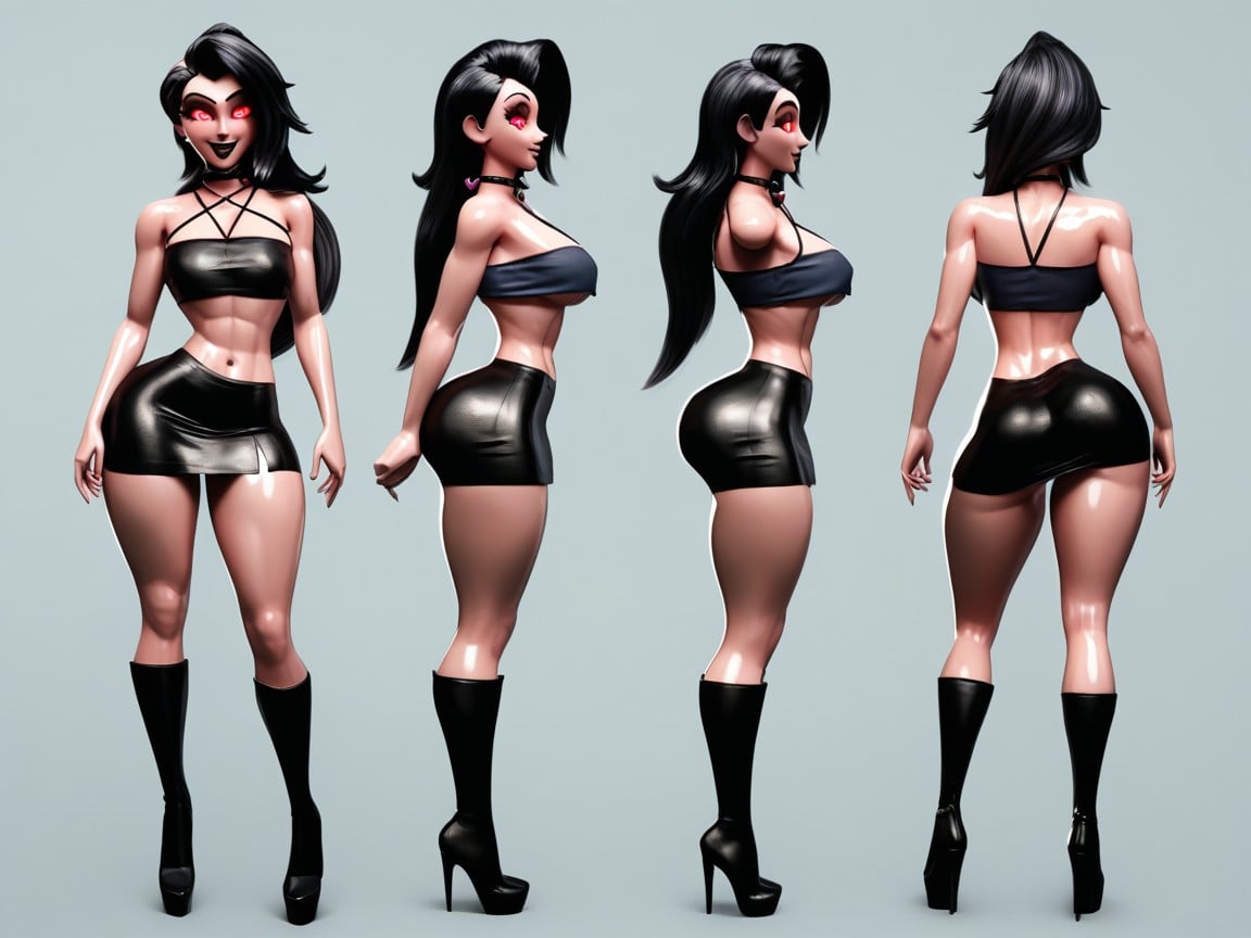 Detailed Face And Eyes On Female, Cgi, Standing At Attention Hentai IA