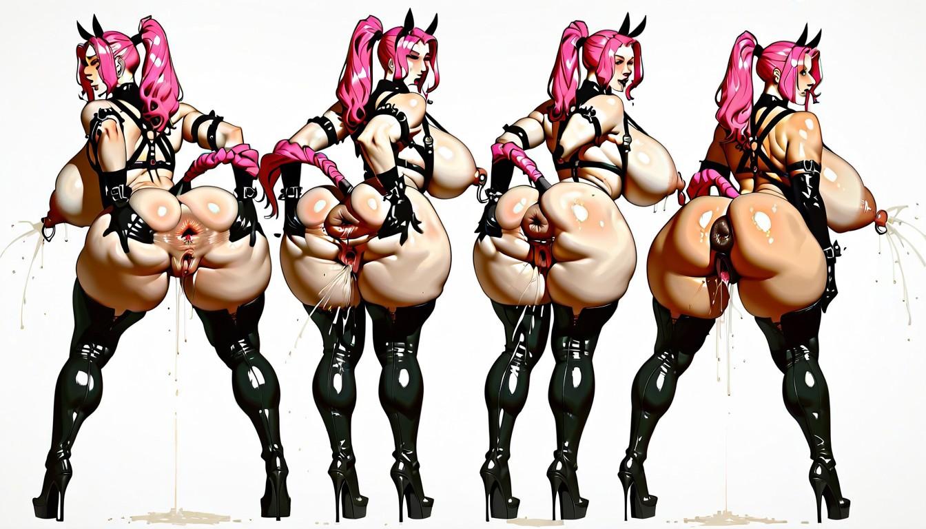Cuerpo Completo, Very Big Thick Hyper Puffy Ponypussy, Orgásmica Porno IA