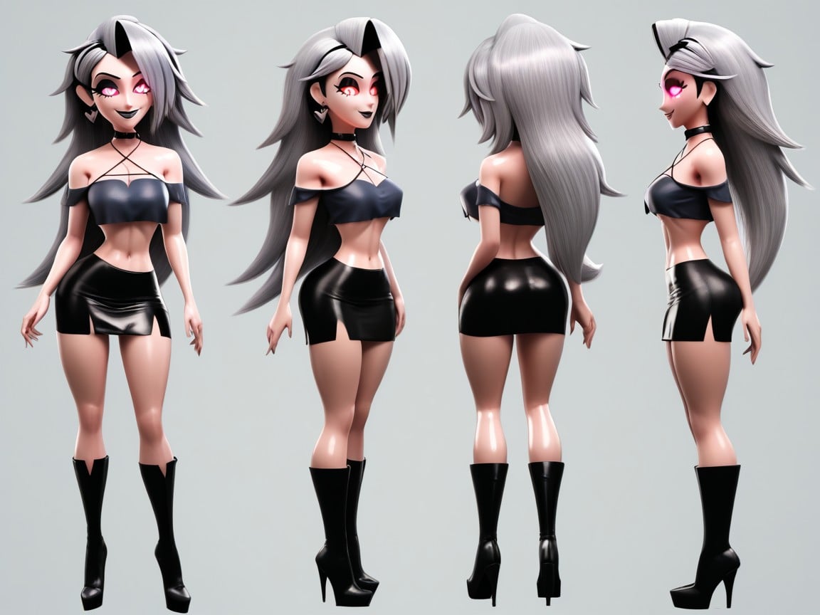 Black Tanktop, Escote, Hypnotized Hentai IA
