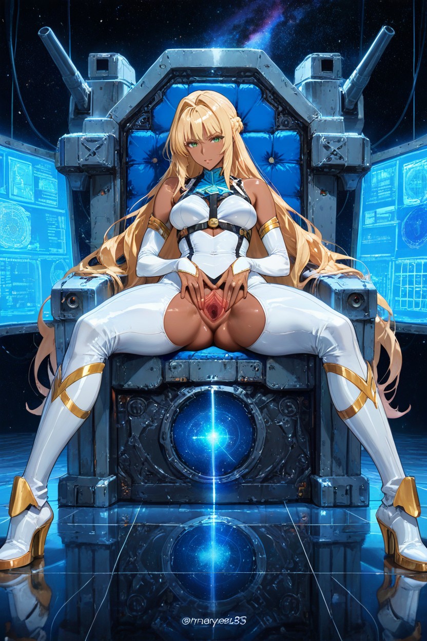 Bare Shoulders And Knees, Saphir, Faithful Spacial Asymmetric Bodysuit Hentai AI Porn