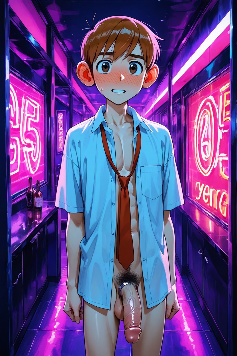 No Pants, Skinny, Open Clothes AI Gay Porn