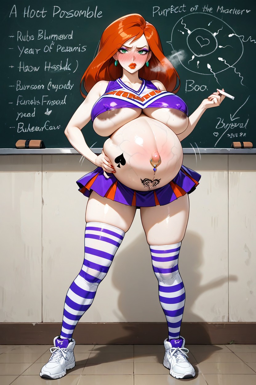 Kim Possible, Beautiful Face, Blue Veins Hentai AI Porn