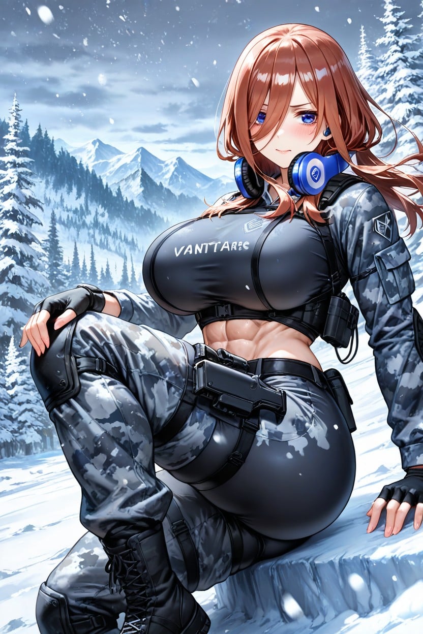 Brown Hair, Big Rounded Ass, Baggy Cargopants Hentai AI Porn