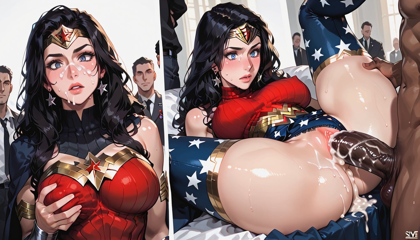 Comic Panels, Front View, Groping AI Porn