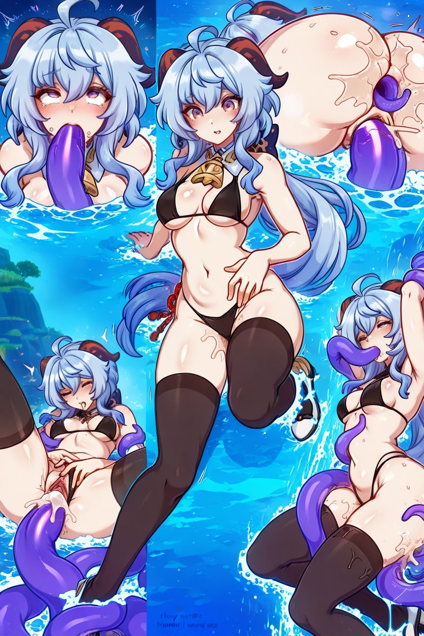 Oiled Skin, Small Breasts, 25+ Hentai AI Porn