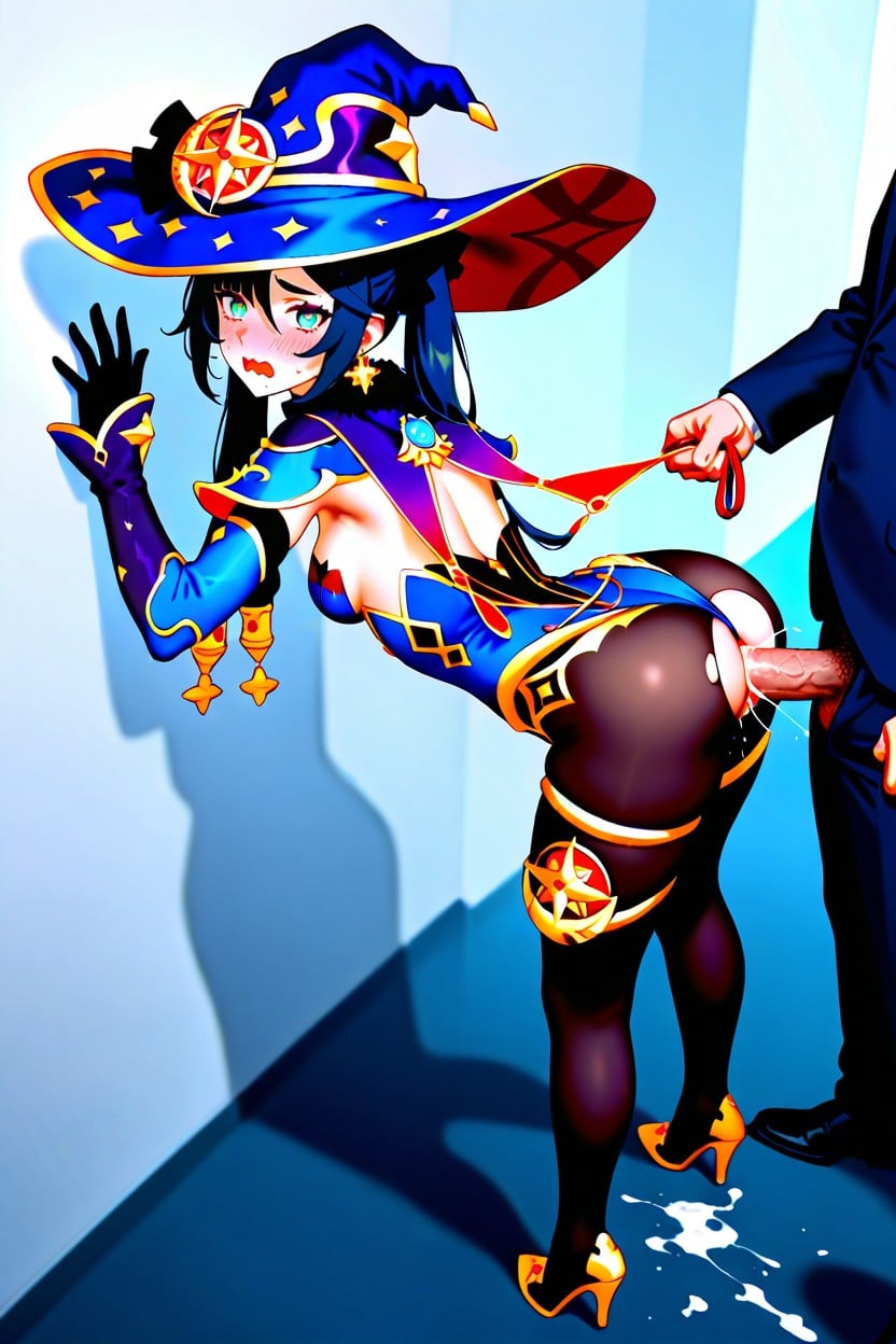 Crepúsculo, Vista Lateral, Ultra Detailed Body Hentai IA