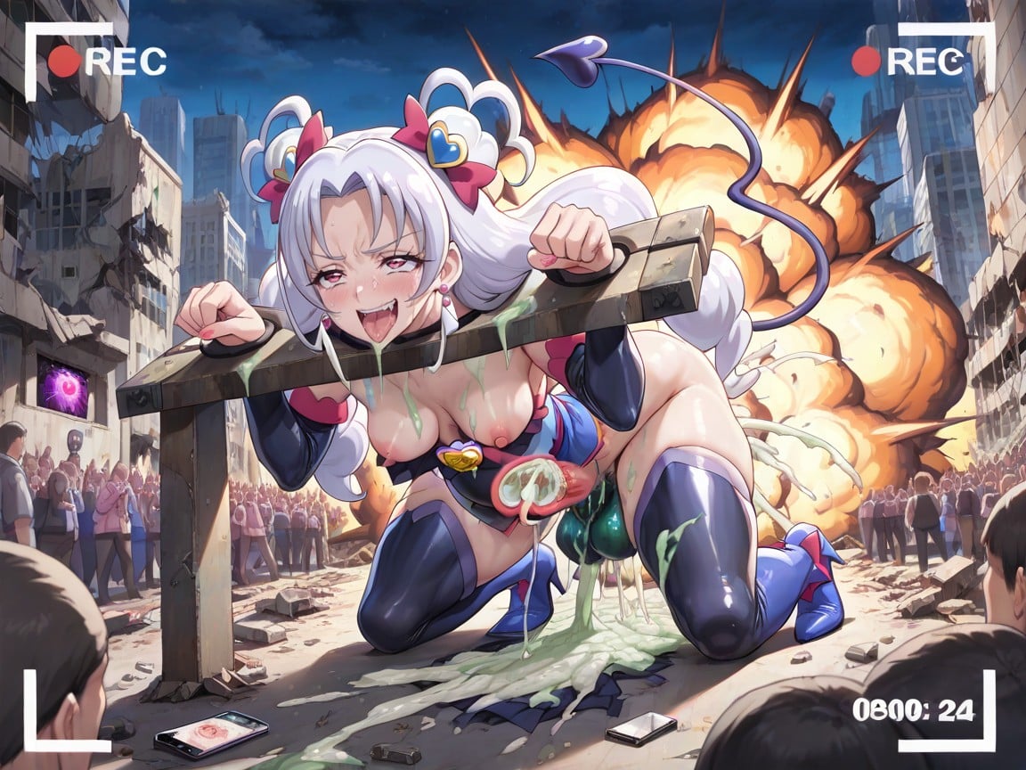 Orgasm, Gigantic, Cure Happy Hoshizora Miyuki From Precure Hentai AI Porn