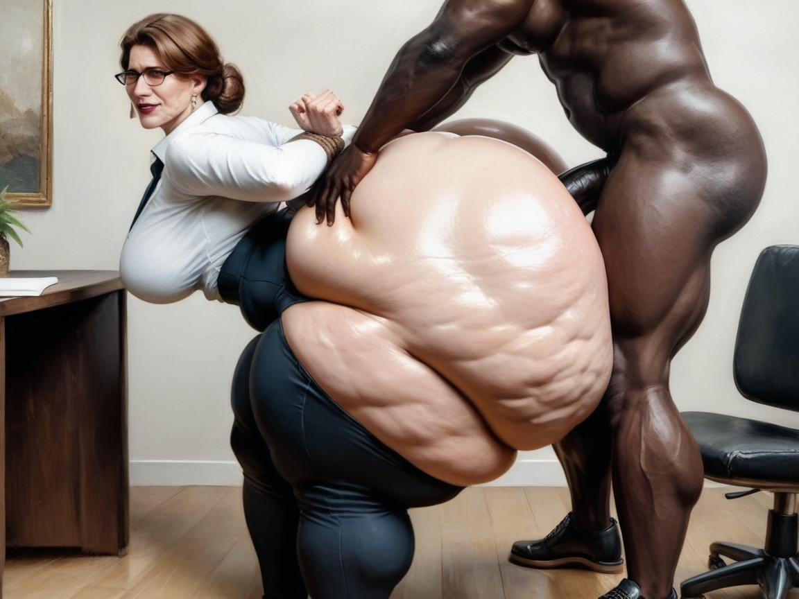 Gigantic Ass, Mega Ass, Oiled Ass AI Porn