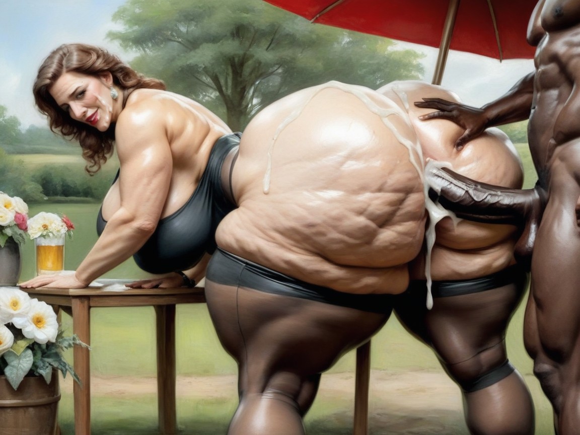 Gazebo, Interracial, Arched Back AI Porn