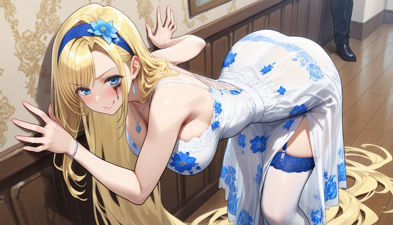 Blushing, Ultra Waist, Bangs AI Porn