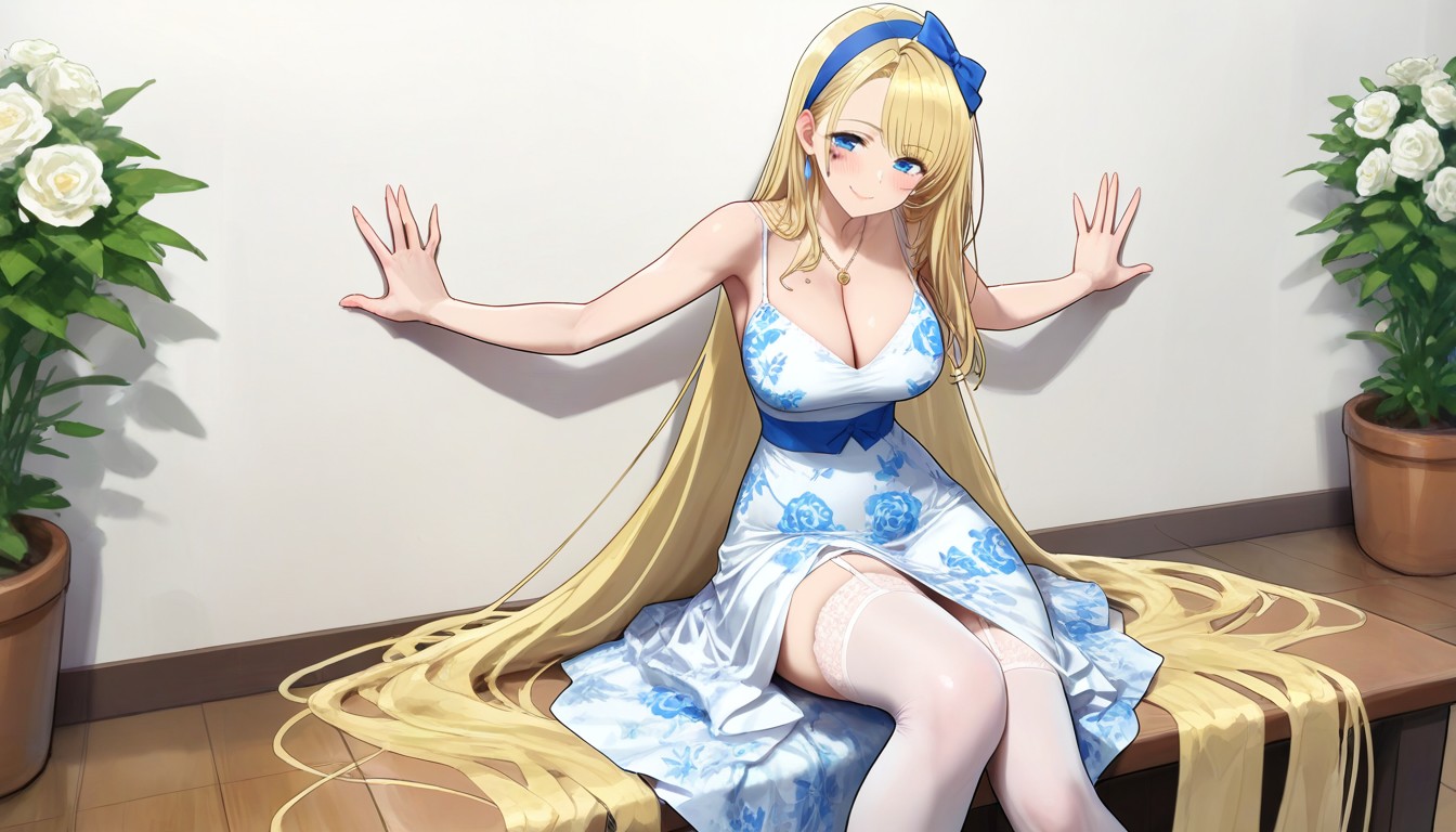 Medium Breast, Hairband, Crucifix Necklaces AI Porn