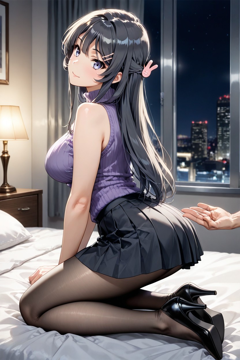 Dick In Her Hands, Skinny, Firm Breasts Hentai AI Porn
