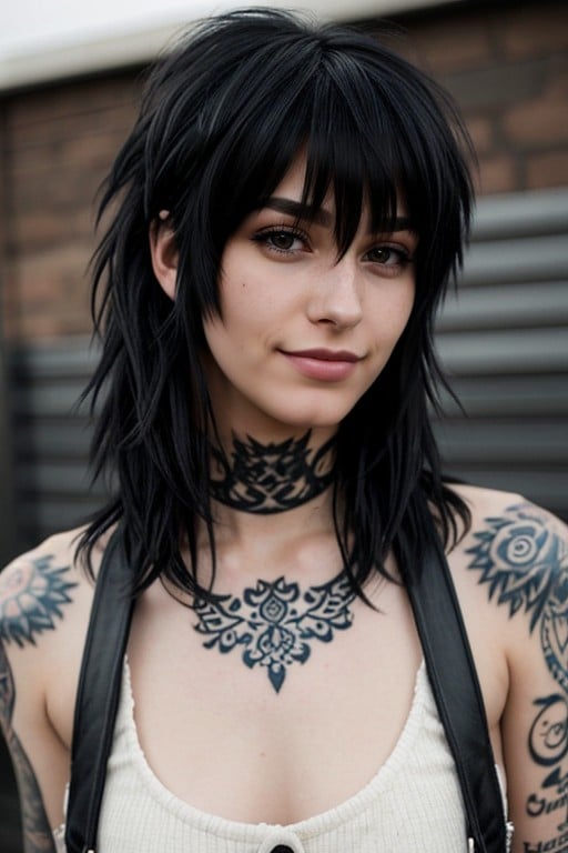 Fluffy Bangs, Freckles, Youthfull AI Porn