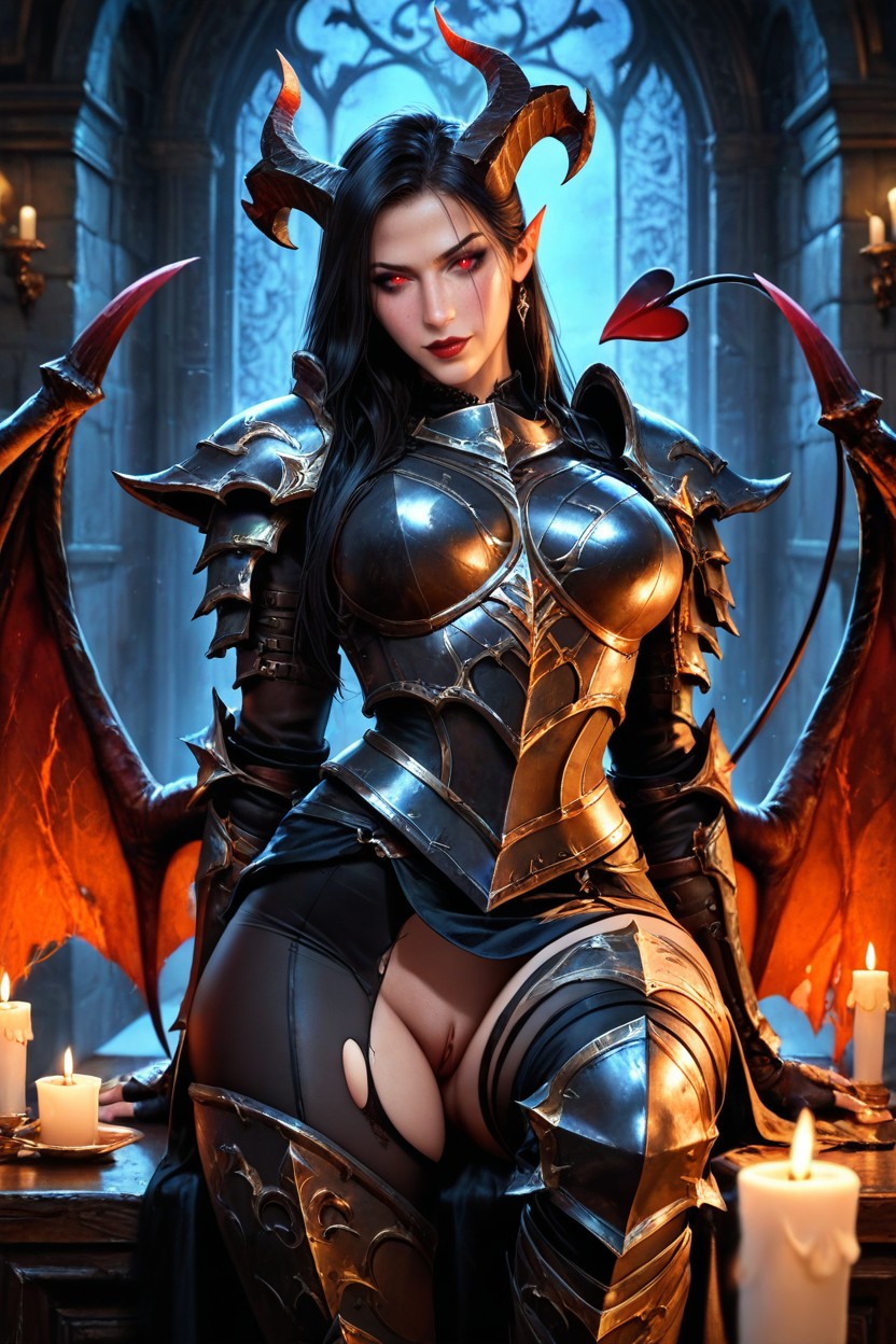 Backlit, Full Plate Armor, Knight Armor AI Porn