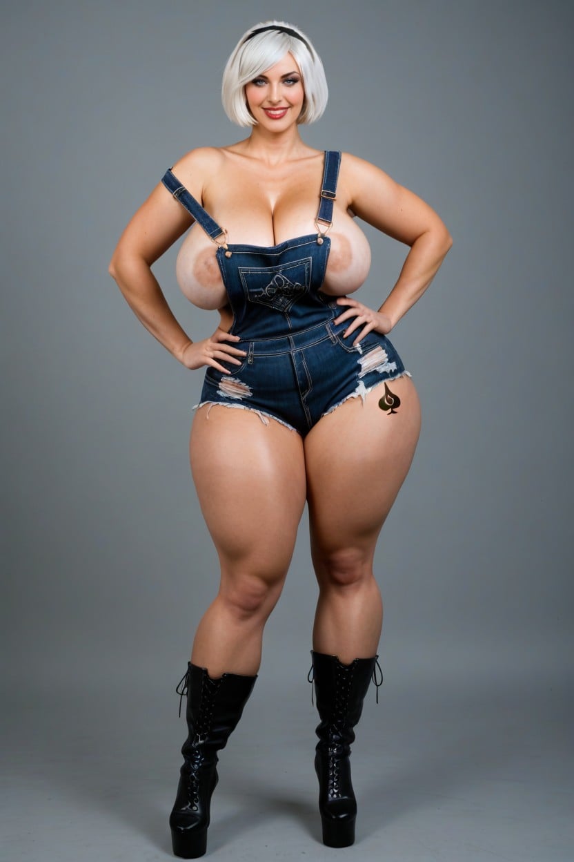 Model, Thighs Exposed, Off-shoulder AI Porn
