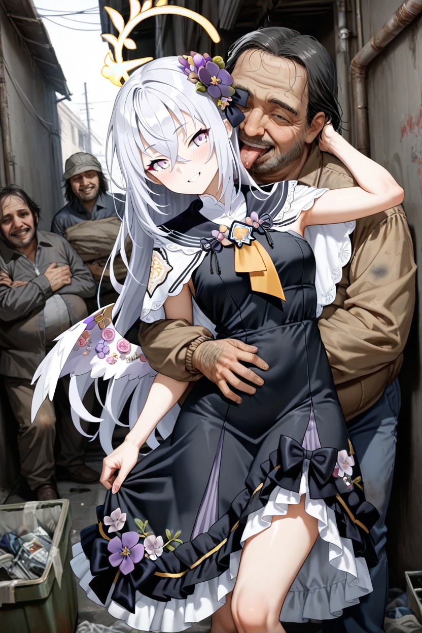 Waist Shot, Perfect Body, Hugged From Behind Hentai AI Porn
